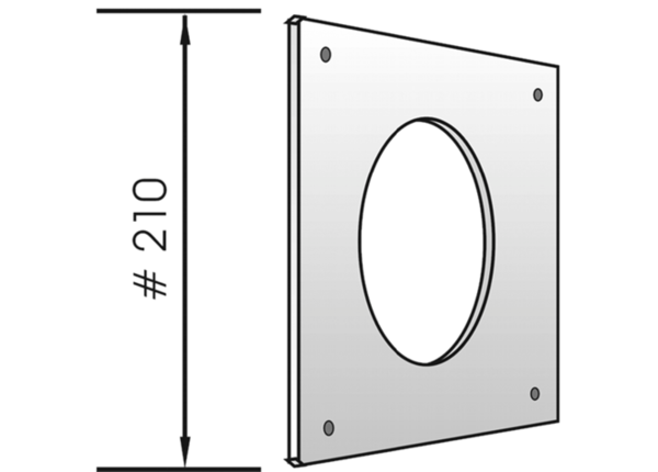 DP210W IM0012098.PNG Deckplatte für Wandventil Fresh 90 und 90-dB sowie Fresh 100 Thermo und Thermo-dB. Farbe: weiß, ähnlich RAL 9010.