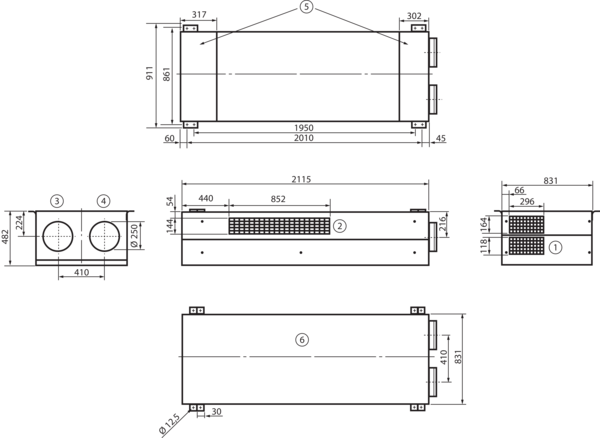 geniovent.x 900 F R-E-SO IM0017263.PNG Dezentrales RLT Gerät mit sehr hoher Wärmerückgewinnung.  Mit Enthalpie-Wärmetauscher, Außen- und Fortluftanschlüsse rechts, Ausblas oben, CO2-Sensor im Gerät integriert. Mit App zur mobilen Geräte-Ansteuerung.