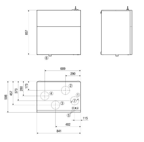 Reco-Boxx 410 R IM0019624.PNG Zentrale hocheffiziente Lüftungsgeräte mit EC-Ventilatoren und Konstant-Volumenstromregelung, inkl. Kreuz-Gegenstrom-Tauscher, Zu- und Abluft links, Fördervolumen 80 - 470 m³/h, Anschlussdurchmesser 4 x DN 160, 4 Steckverbinder NPU 160 oder 90°Bogen zum Anschluss an Wickelfalzrohren notwendig (als Zubehör zu bestellen), inkl. Bedienteil RLS 1 WR, inkl. integriertem Webserver u. APP (air@home) für mobile Geräte-Ansteuerung, Liveberichte über Webtool, DIBT-Zulassung und Passivhaus-Zertifikat, KNX- und EnOcean-Anbindung möglich