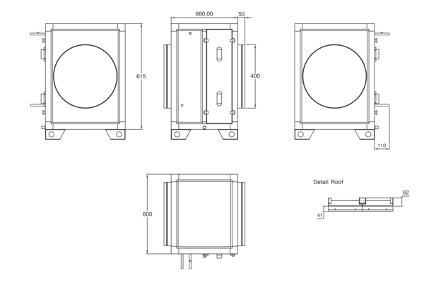 NHKR-MV4516-V-CCW2 7NC IM0022719.PNG Wasserbasiertes Nachheiz- und Kühlregister zur Montage im horizontalen Zuluftkanal. Passend zum AEREX RLT-Gerät mit gleicher Bauartbezeichnung.