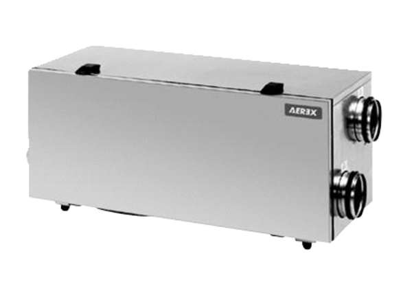 Reco-Boxx Mini/R IM0010116.PNG Kompaktes, besonders effektives und sehr leises Wärmerückgewinnungsgerät. Passivhausgeeignet. Besonders für Einliegerwohnungen und Geschosswohnungsbau geeignet.