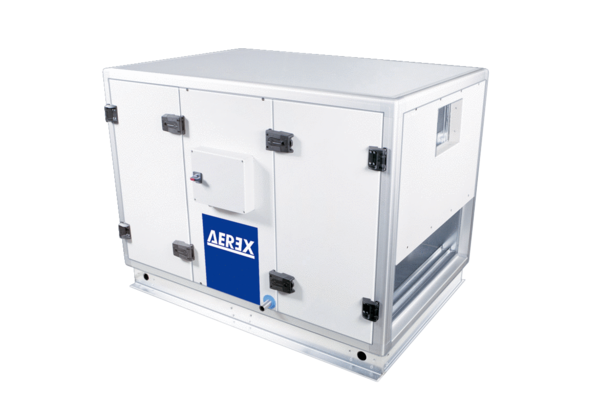 Reco-Boxx 2000 ZX-L / EV / WN IM0015511.PNG Luft-Luft Wärmerückgewinnungs-Zentralgerät mit modulierendem 0-100%-Bypass, Elektro-Vorheizung und Wasser-Nachheizung.