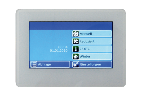 RLS T1 WS IM0016019.PNG Touch-Bedienteil passend zur air@home-Regelung.