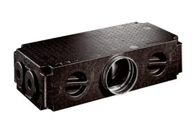 Luftverteiler AF-V-8 IM0016286.PNG Luftverteiler mit 8 Anschlüssen für Flexrohre AF-F und 2 Revisionsöffnungen