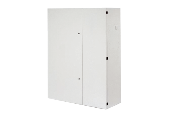 geniovent.x 900 S DL-E-K3 IM0016850.PNG Dezentrales RLT Gerät in reinweiß ähnlich RAL 9010 mit sehr hoher Wärmerückgewinnung. Mit Enthalpie-Wärmetauscher, Anschluss nach oben, Außenluft links, Zu- und Abluft über Kanal, CO2-Sensor im Gerät integriert.