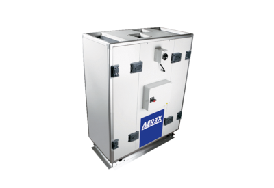 Reco-Boxx 800 ZXA IM0017165.PNG Zentrale Lüftungsgeräte mit Wärmerückgewinnung für beengte Platzverhältnisse. Volumenstrom- oder druckkonstant, Leistungsbereich von 200 bis 800 m³/h. Ideal für den Einsatz im Mehrfamilienwohnungsbau und Nichtwohnbau, z.B. Schule / Kita, Sportstätten, Büros, Gewerbe etc.