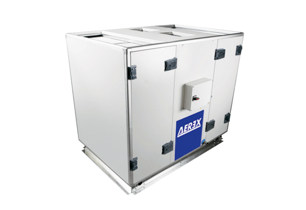 Reco-Boxx 2000 ZXA-L / EV / WN IM0017169.PNG Luft-Luft Wärmerückgewinnungs-Zentralgerät mit Bypass, mit E-Vor- und Wassernachheizregister