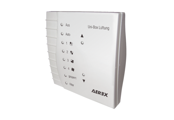 UBBT-02 IM0017188.PNG Bedienteil für Uni-Box R-300-02 und Uni-Box R-150-S2. Ein Modularanschlusskabel MAK-10, Länge 10 m, zur Verbindung mit der Uni-Box ist im Lieferumfang enthalten.