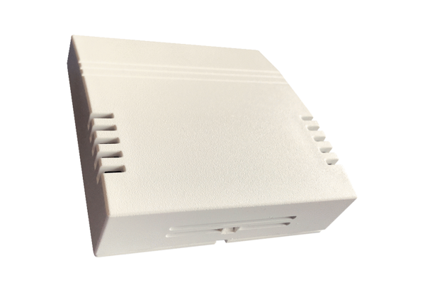 geniovent.x F CO2 Sensor extern IM0017985.PNG Steuerung des Lüftungssystem nach dem gemessenen CO2-Wert  Der Messbereich liegt bei 0 - 2.000 ppm. Der Regelbereich liegt werksseitig bei  600 – 1.300 ppm. Montage außerhalb des Gerätes. Kann optional an Stelle des internen CO2-Sensor verwendet werden.