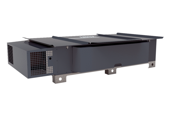Reco-Boxx Flat OUT IM0019968.PNG Kompaktes, hocheffizientes Wärmerückgewinnungs-Zentralgerät als Outdoorversion zur flachen Aufstellung auf einem Flachdach. Mit EC- Radialventilatoren für wahlweisen druck- bzw. volumenstromkonstanten Betrieb und mit integriertem Sommerbypass.